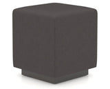Canadel Loft Upholstered Bench 5169 in XU Faux Leather and 59 Davy's Grey, three-quarter view