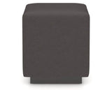 Canadel Loft Upholstered Bench 5169 in XU Faux Leather and 59 Davy's Grey, front view