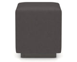 Canadel Loft Upholstered Bench 5169 in XU Faux Leather and 59 Davy's Grey, side view