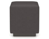 Canadel Loft Upholstered Bench 5169 in XU Faux Leather and 59 Davy's Grey, back view