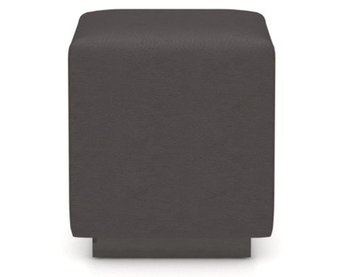 Canadel Loft Upholstered Bench 5169 in XU Faux Leather and 59 Davy's Grey, back view