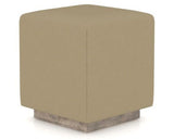 Canadel Loft Upholstered Bench 5169 in XY Faux Leather and 08 Shadow, three-quarter view