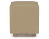 Canadel Loft Upholstered Bench 5169 in XY Faux Leather and 08 Shadow, front view