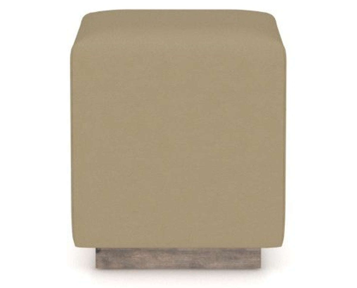 Canadel Loft Upholstered Bench 5169 in XY Faux Leather and 08 Shadow, back view