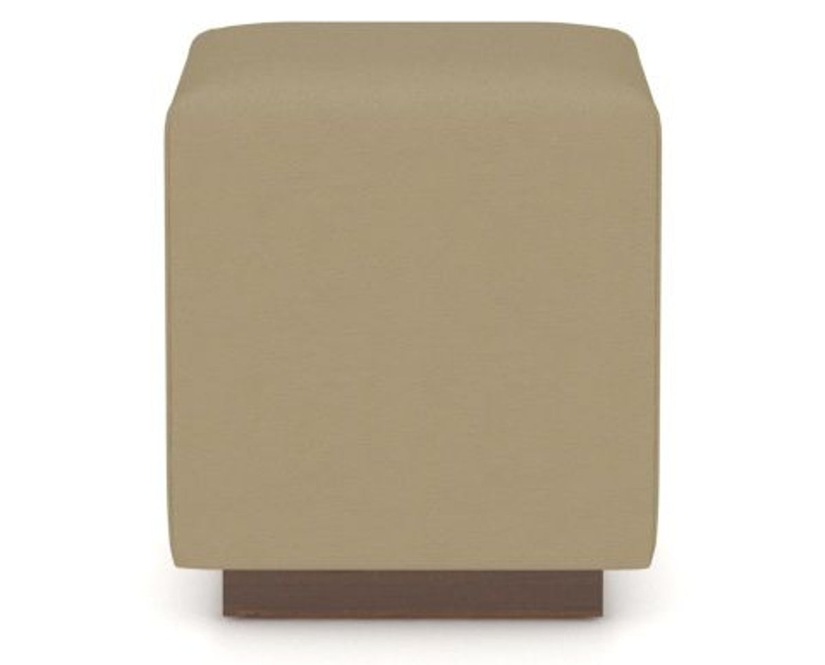 Canadel Loft Upholstered Bench 5169 in XY Faux Leather and 19 Cognac Washed, front view