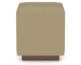 Canadel Loft Upholstered Bench 5169 in XY Faux Leather and 19 Cognac Washed, back view