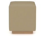 Canadel Loft Upholstered Bench 5169 in XY Faux Leather and 20 Caramel Washed, front view