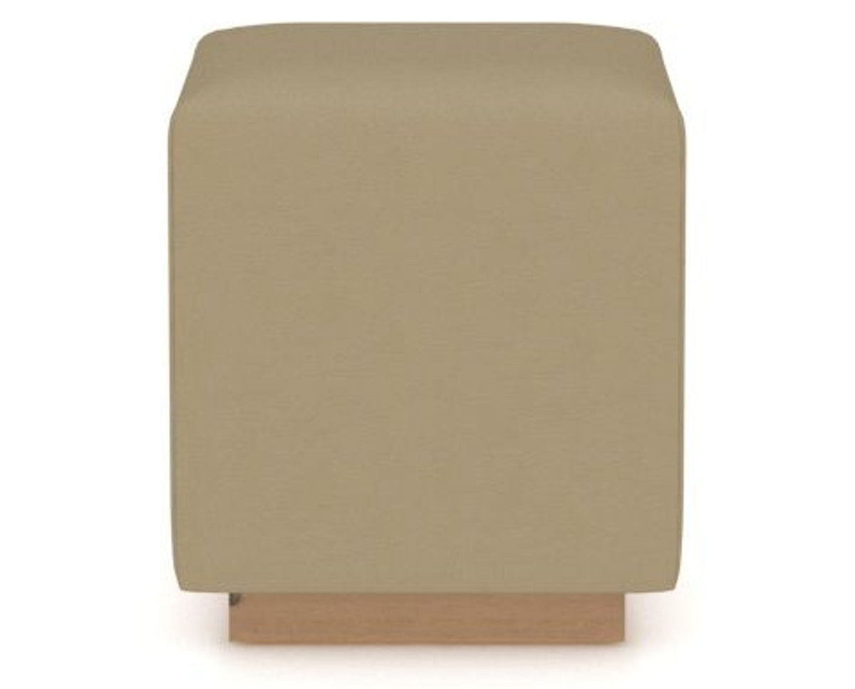 Canadel Loft Upholstered Bench 5169 in XY Faux Leather and 20 Caramel Washed, back view
