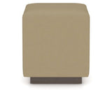 Canadel Loft Upholstered Bench 5169 in XY Faux Leather and 29 Hazelnut Washed, front view