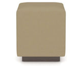 Canadel Loft Upholstered Bench 5169 in XY Faux Leather and 29 Hazelnut Washed, side view