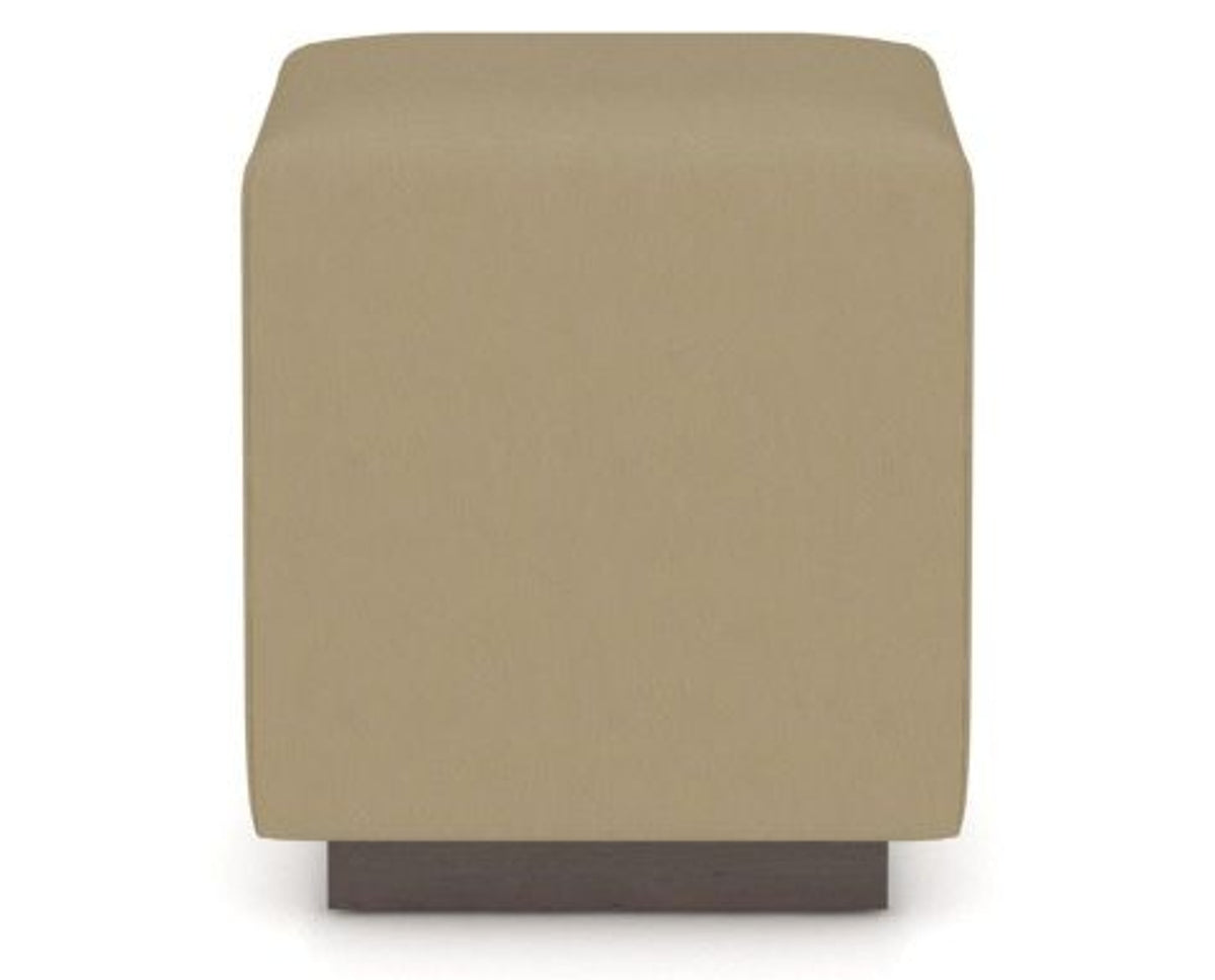 Canadel Loft Upholstered Bench 5169 in XY Faux Leather and 29 Hazelnut Washed, side view