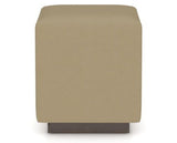 Canadel Loft Upholstered Bench 5169 in XY Faux Leather and 29 Hazelnut Washed, back view