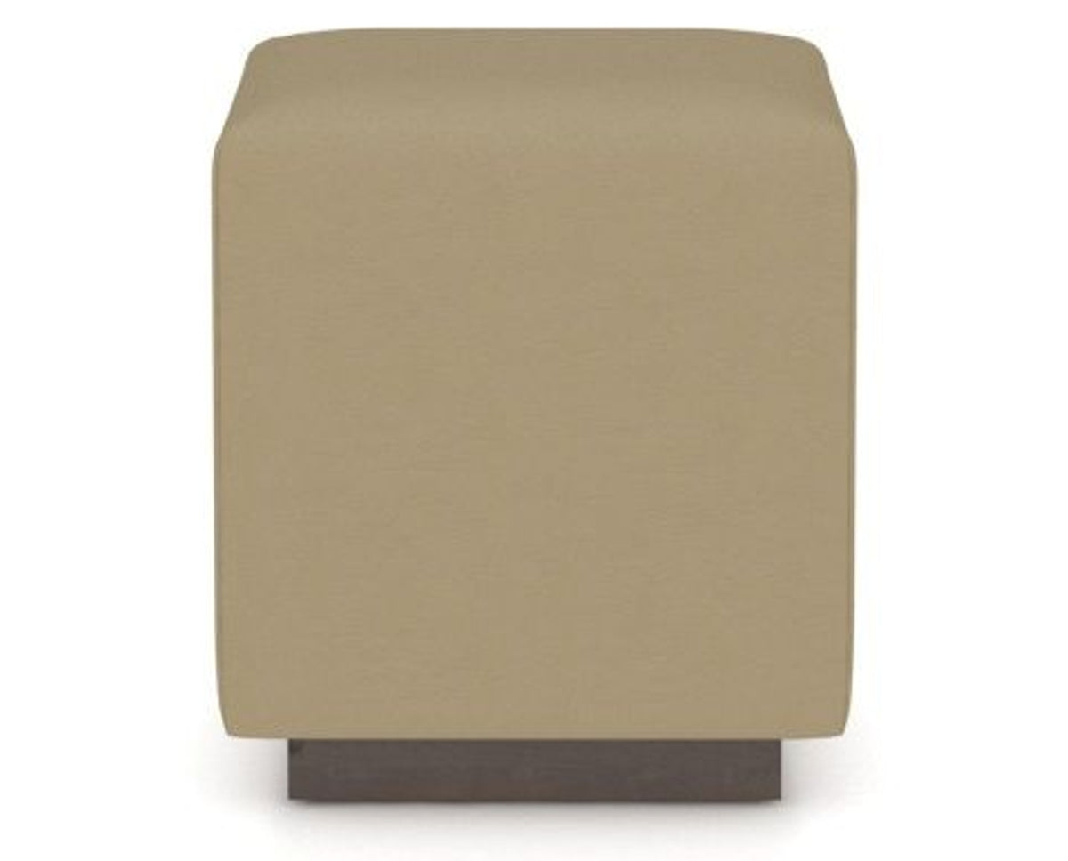 Canadel Loft Upholstered Bench 5169 in XY Faux Leather and 29 Hazelnut Washed, back view