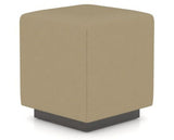 Canadel Loft Upholstered Bench 5169 in XY Faux Leather and 59 Davy's Grey, three-quarter view