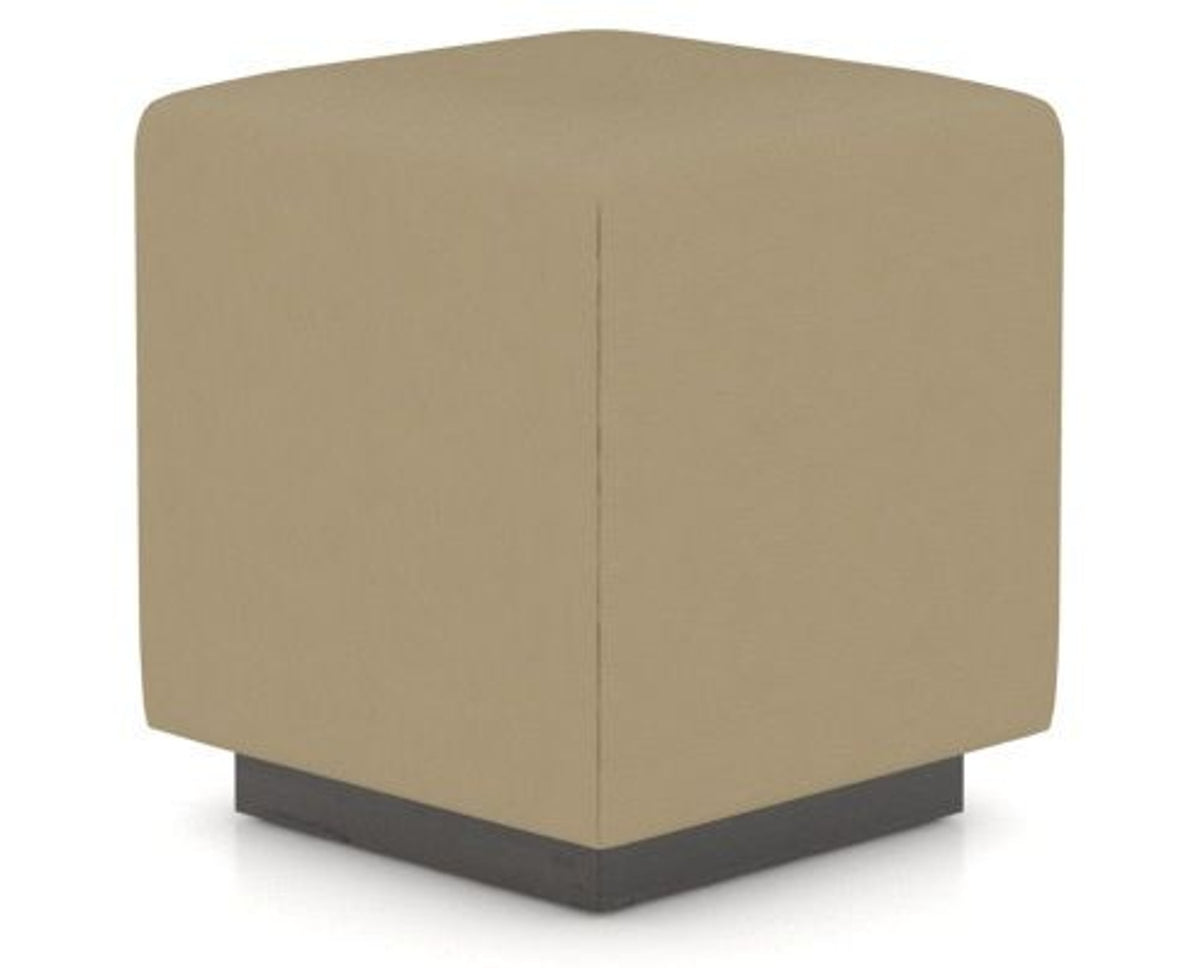 Canadel Loft Upholstered Bench 5169 in XY Faux Leather and 59 Davy's Grey, three-quarter view