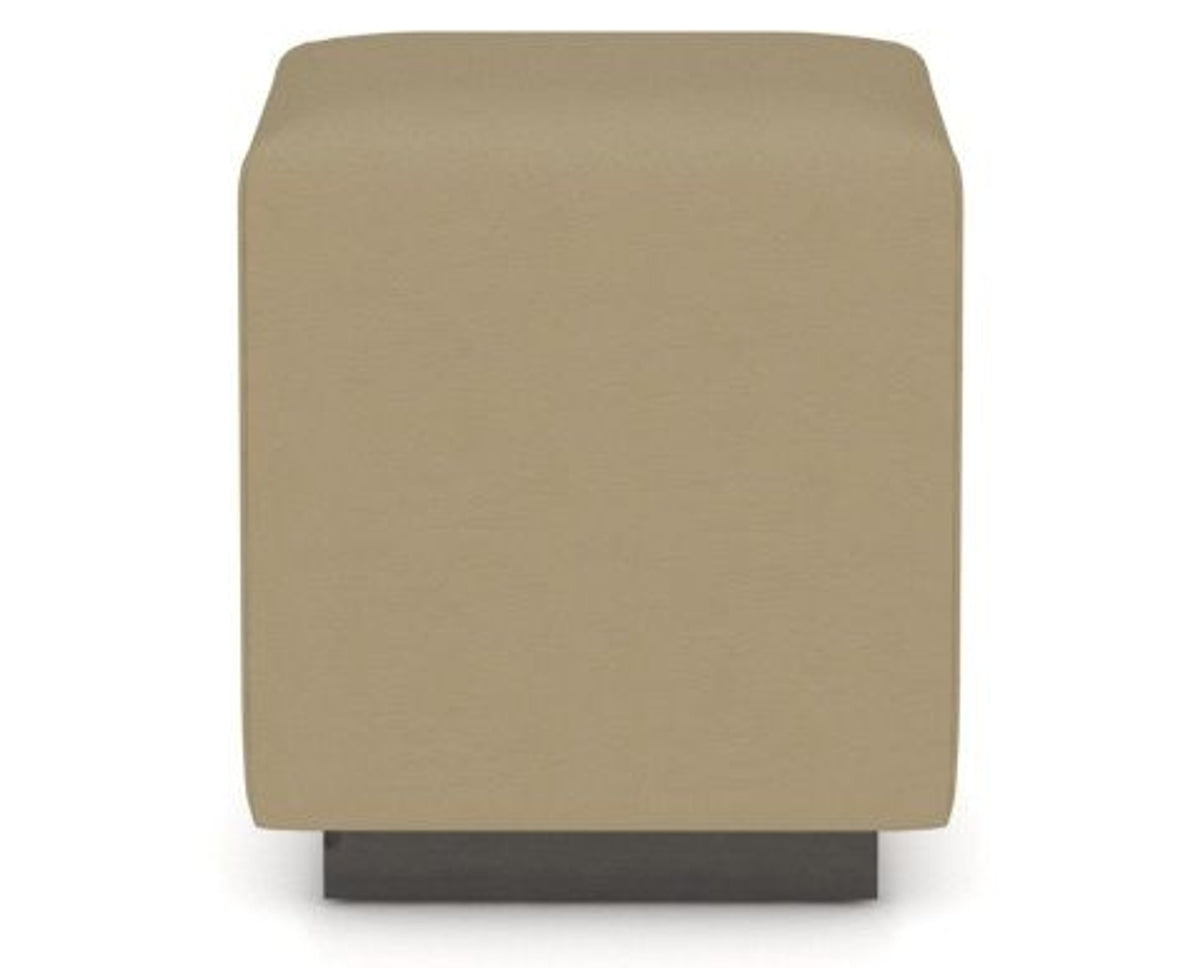 Canadel Loft Upholstered Bench 5169 in XY Faux Leather and 59 Davy's Grey, back view