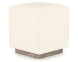Canadel Loft Upholstered Bench 5169 in YJ Faux Leather and 08 Shadow, three-quarter view