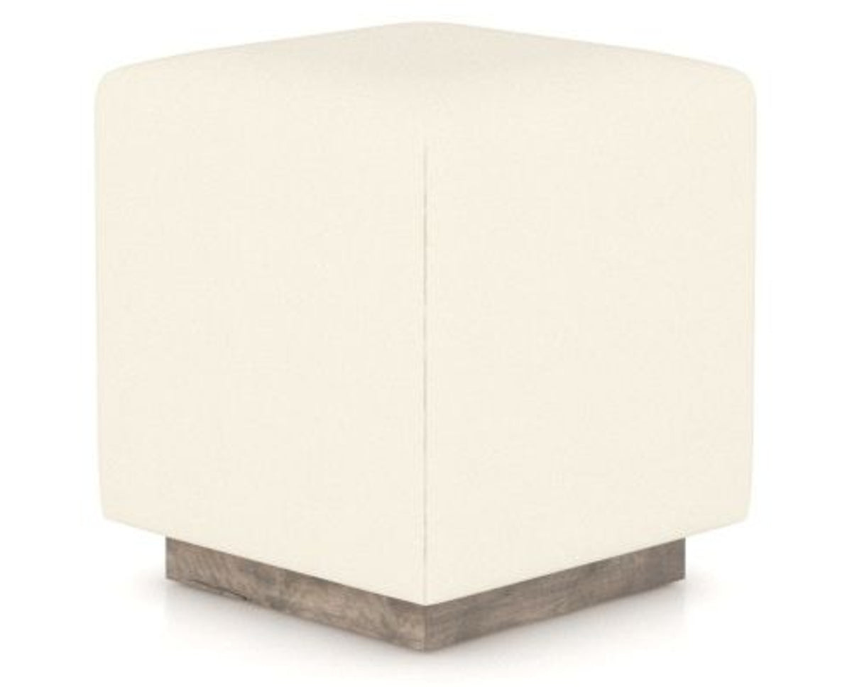Canadel Loft Upholstered Bench 5169 in YJ Faux Leather and 08 Shadow, three-quarter view