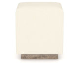 Canadel Loft Upholstered Bench 5169 in YJ Faux Leather and 08 Shadow, side view