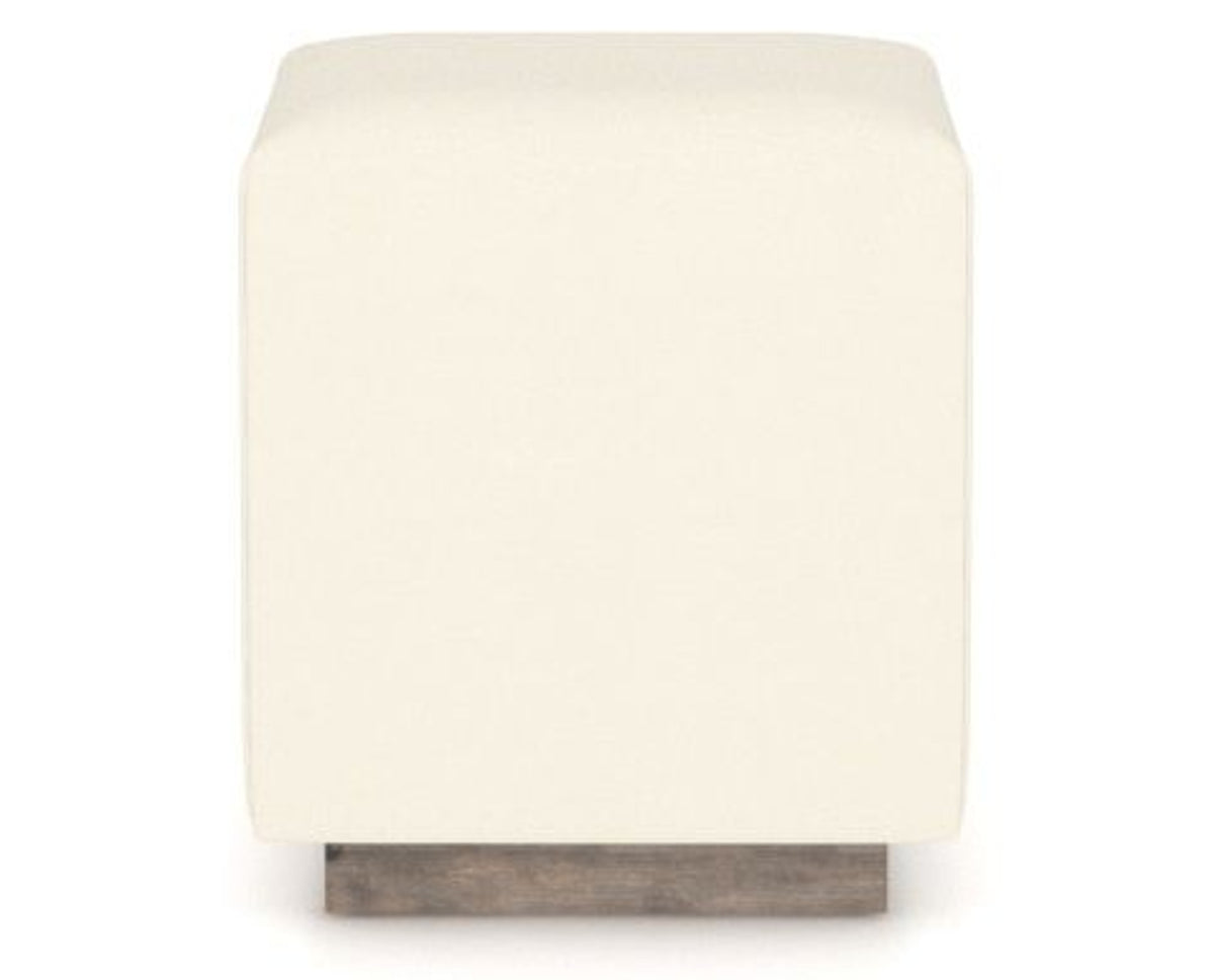 Canadel Loft Upholstered Bench 5169 in YJ Faux Leather and 08 Shadow, back view