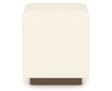 Canadel Loft Upholstered Bench 5169 in YJ Faux Leather and 19 Cognac Washed, side view