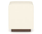 Canadel Loft Upholstered Bench 5169 in YJ Faux Leather and 19 Cognac Washed, back view