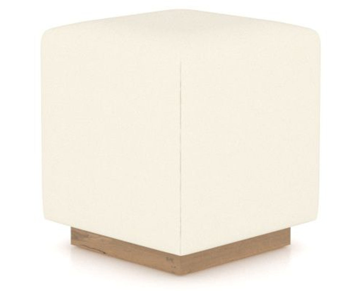 Canadel Loft Upholstered Bench 5169 in YJ Faux Leather and 20 Caramel Washed, three-quarter view