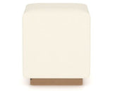 Canadel Loft Upholstered Bench 5169 in YJ Faux Leather and 20 Caramel Washed, back view