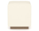 Canadel Loft Upholstered Bench 5169 in YJ Faux Leather and 25 Pecan Washed, front view