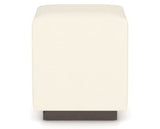 Canadel Loft Upholstered Bench 5169 in YJ Faux Leather and 29 Hazelnut Washed, back view