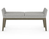 Canadel Downtown Upholstered Bench 5170 in 7C Fabric and 08 Shadow, front view