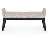 Canadel Downtown Upholstered Bench 5170 in FP Crypton® and 05 Peppercorn Washed, front view