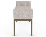 Canadel Downtown Upholstered Bench 5170 in FP Crypton® and 08 Shadow, side view