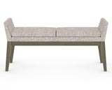 Canadel Downtown Upholstered Bench 5170 in FP Crypton® and 08 Shadow, back view