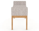Canadel Downtown Upholstered Bench 5170 in FP Crypton® and 20 Caramel Washed, side view