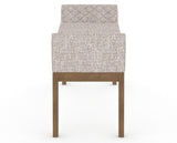 Canadel Downtown Upholstered Bench 5170 in FP Crypton® and 25 Pecan Washed, side view