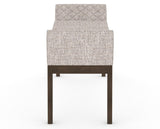 Canadel Downtown Upholstered Bench 5170 in FP Crypton® and 29 Hazelnut Washed, side view