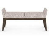 Canadel Downtown Upholstered Bench 5170 in FP Crypton® and 29 Hazelnut Washed, back view