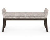Canadel Downtown Upholstered Bench 5170 in FP Crypton® and 59 Davy's Grey, front view