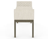 Canadel Downtown Upholstered Bench 5170 in FT InsideOut® and 08 Shadow, side view
