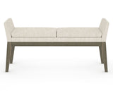 Canadel Downtown Upholstered Bench 5170 in FT InsideOut® and 08 Shadow, back view