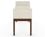 Canadel Downtown Upholstered Bench 5170 in FT InsideOut® and 19 Cognac Washed, side view