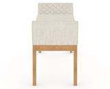 Canadel Downtown Upholstered Bench 5170 in FT InsideOut® and 20 Caramel Washed, side view