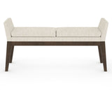 Canadel Downtown Upholstered Bench 5170 in FT InsideOut® and 29 Hazelnut Washed, front view