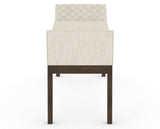 Canadel Downtown Upholstered Bench 5170 in FT InsideOut® and 29 Hazelnut Washed, side view