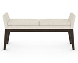 Canadel Downtown Upholstered Bench 5170 in FT InsideOut® and 59 Davy's Grey, front view