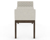 Canadel Downtown Upholstered Bench 5170 in TB Fabric and 29 Hazelnut Washed, side view
