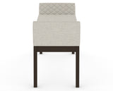 Canadel Downtown Upholstered Bench 5170 in TB Fabric and 59 Davy's Grey, side view