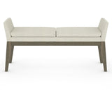 Canadel Downtown Upholstered Bench 5170 in TW Fabric and 08 Shadow, front view