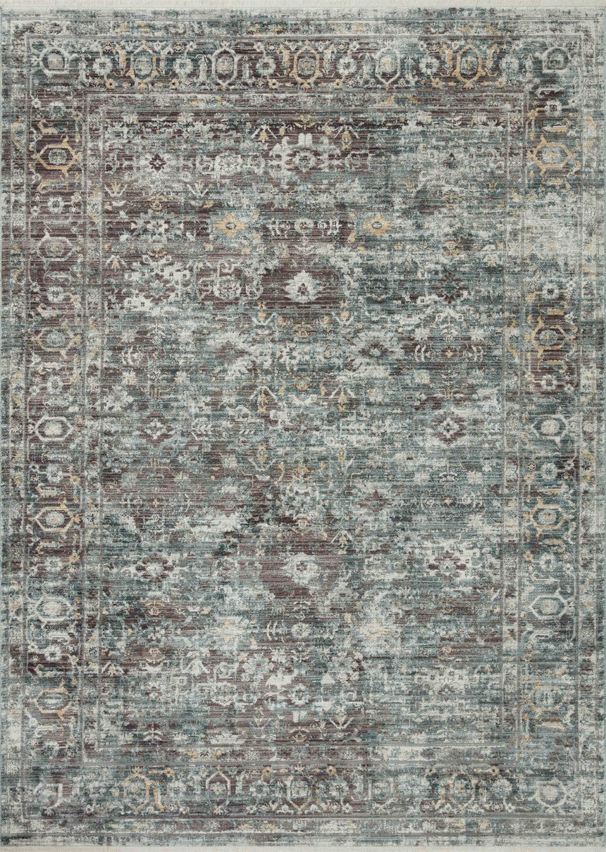 Bonney Rug 05 | Slate / Teal